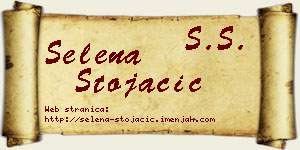 Selena Stojačić vizit kartica